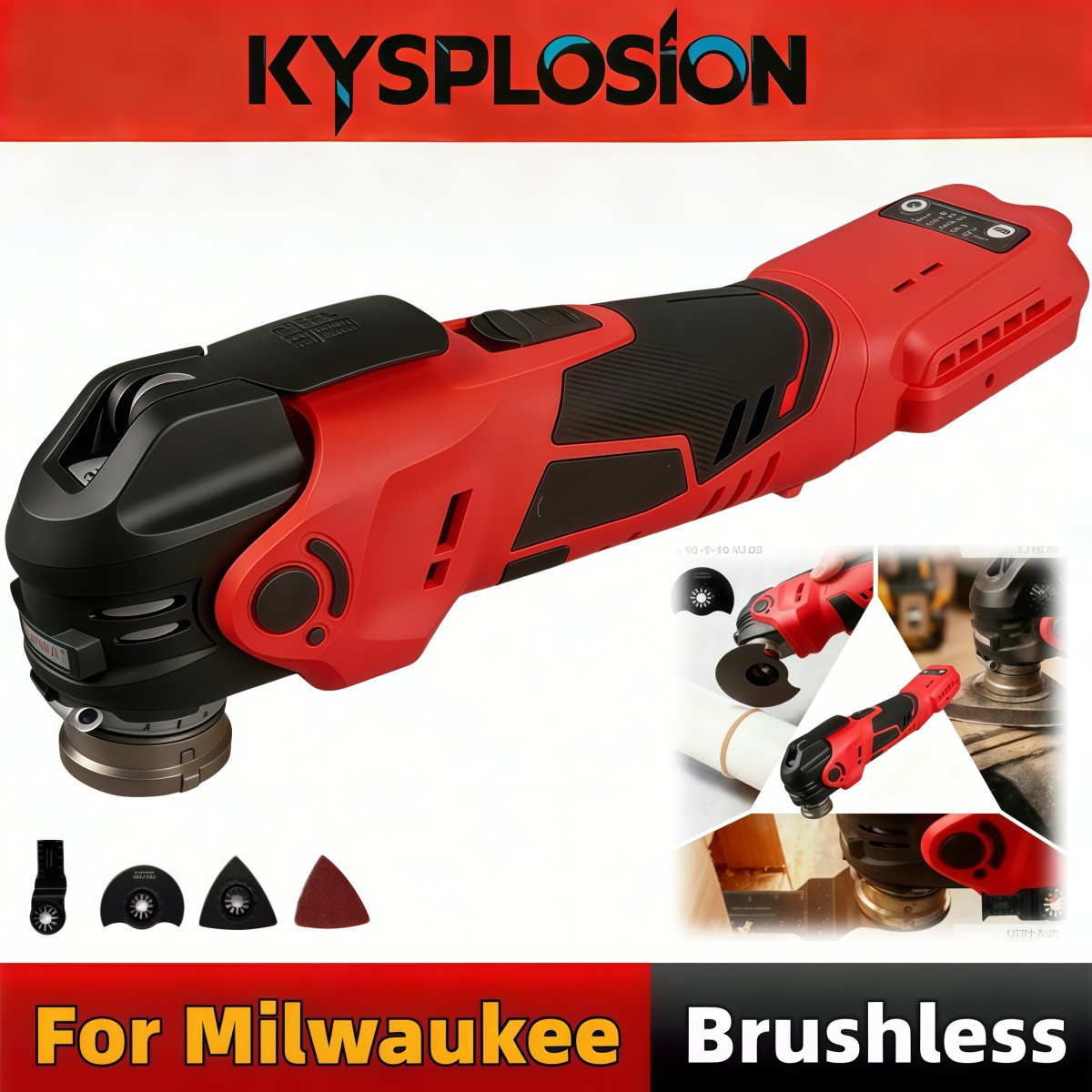 Power Tools Milwaukee - 5-Speed Brushless Cordless Oscillating Multi Tool