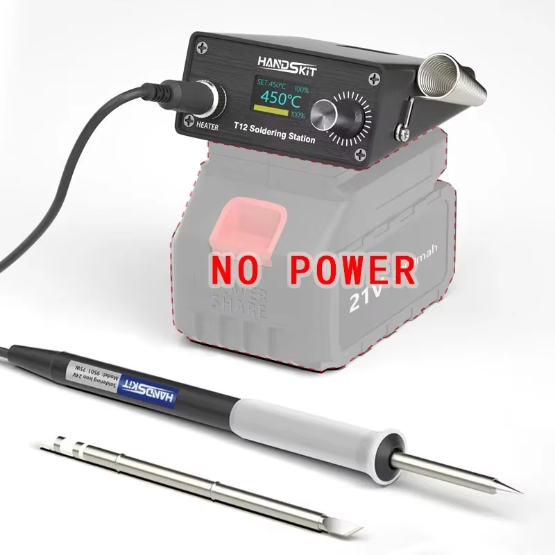 Power Tools Toolstation - T12 Digital Soldering Station with LCD