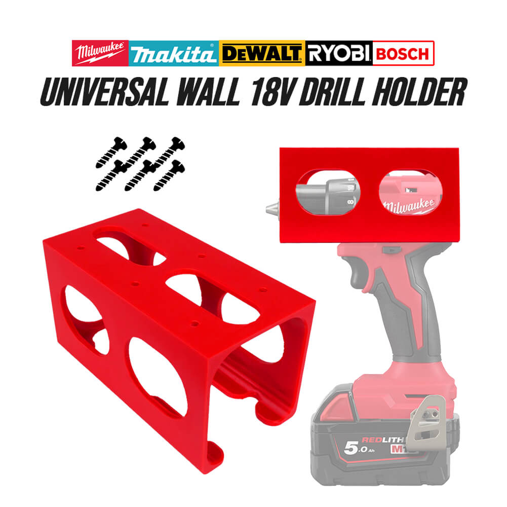 Power Tools Brands - Universal 18V Drill Wall Mount Holder,