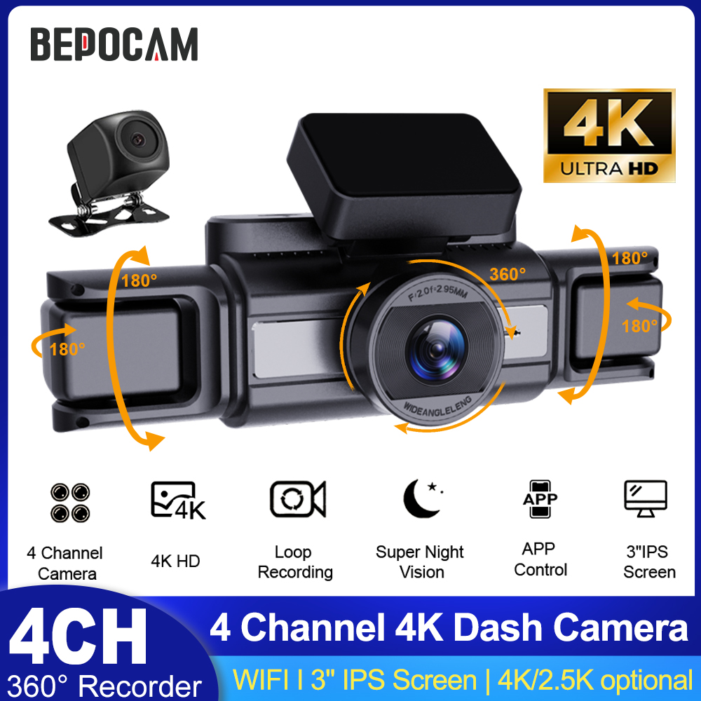 Power Tools Japan - BEPOCAM 4CH 4K Dash Camera for