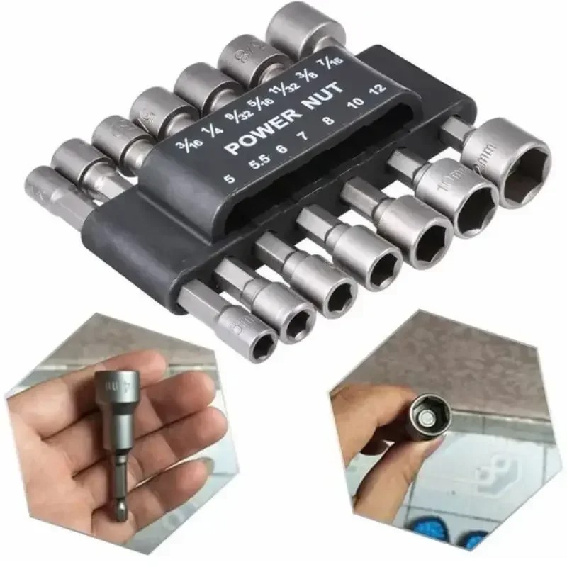 Power Tools Pneumatic - 9/14Pcs Set Socket Wrench Power Drill
