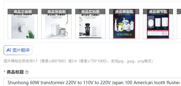 Power Tools Japan - Shunhong 60W transformer 220V to 110V