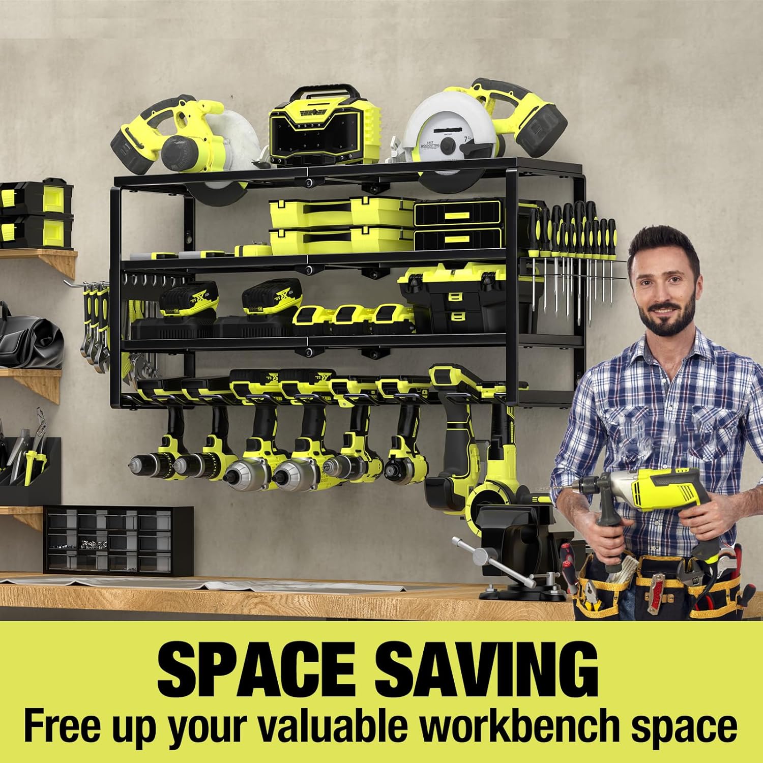 4 Layer Wall Mount Power Tool  - огляд і ціна Power Tools Toolstation