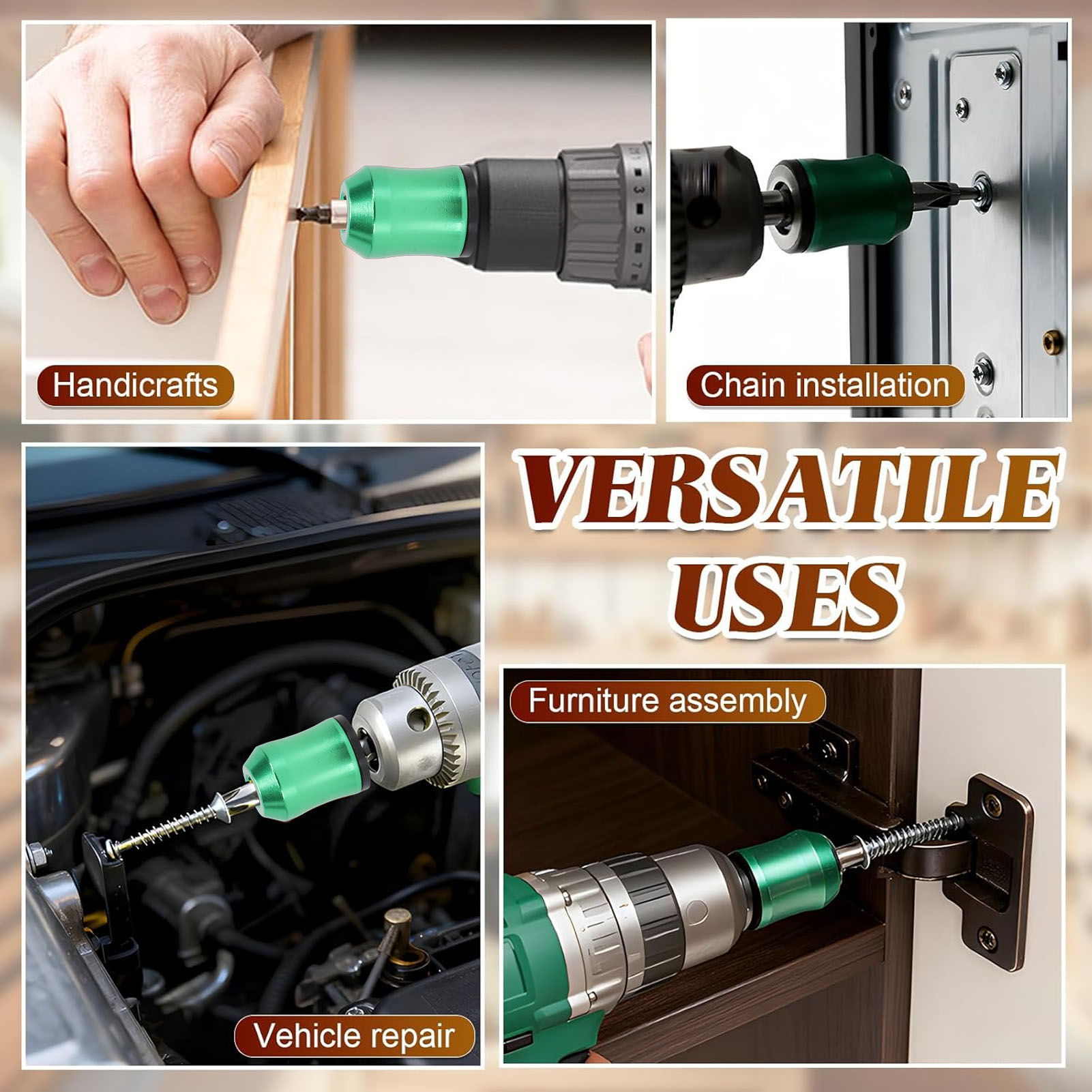 3PCS Screwdriver Bit Magnetize - огляд і ціна Power Tools Yellow Color