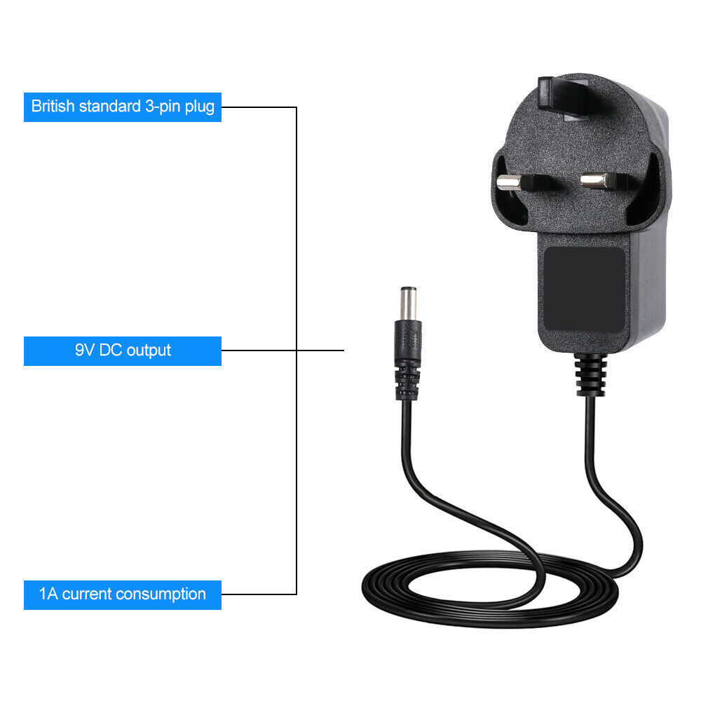 1pcs AC/DC 9V UK Plug Power Su - огляд і ціна Power Tools Uk