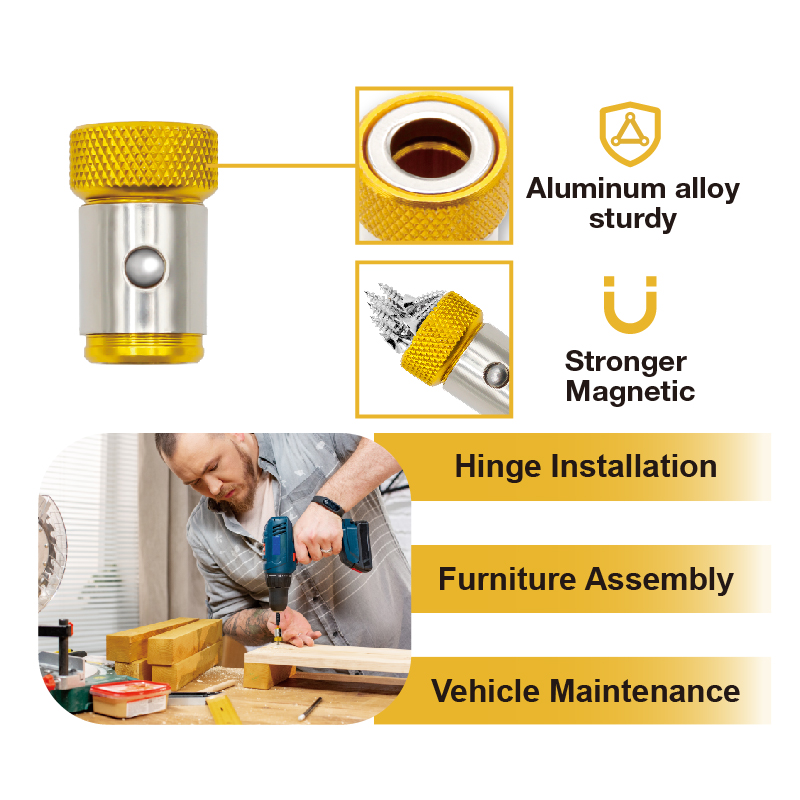 Universal 1/4 Inch Magnetic Sc - огляд і ціна Power Tools Yellow Color