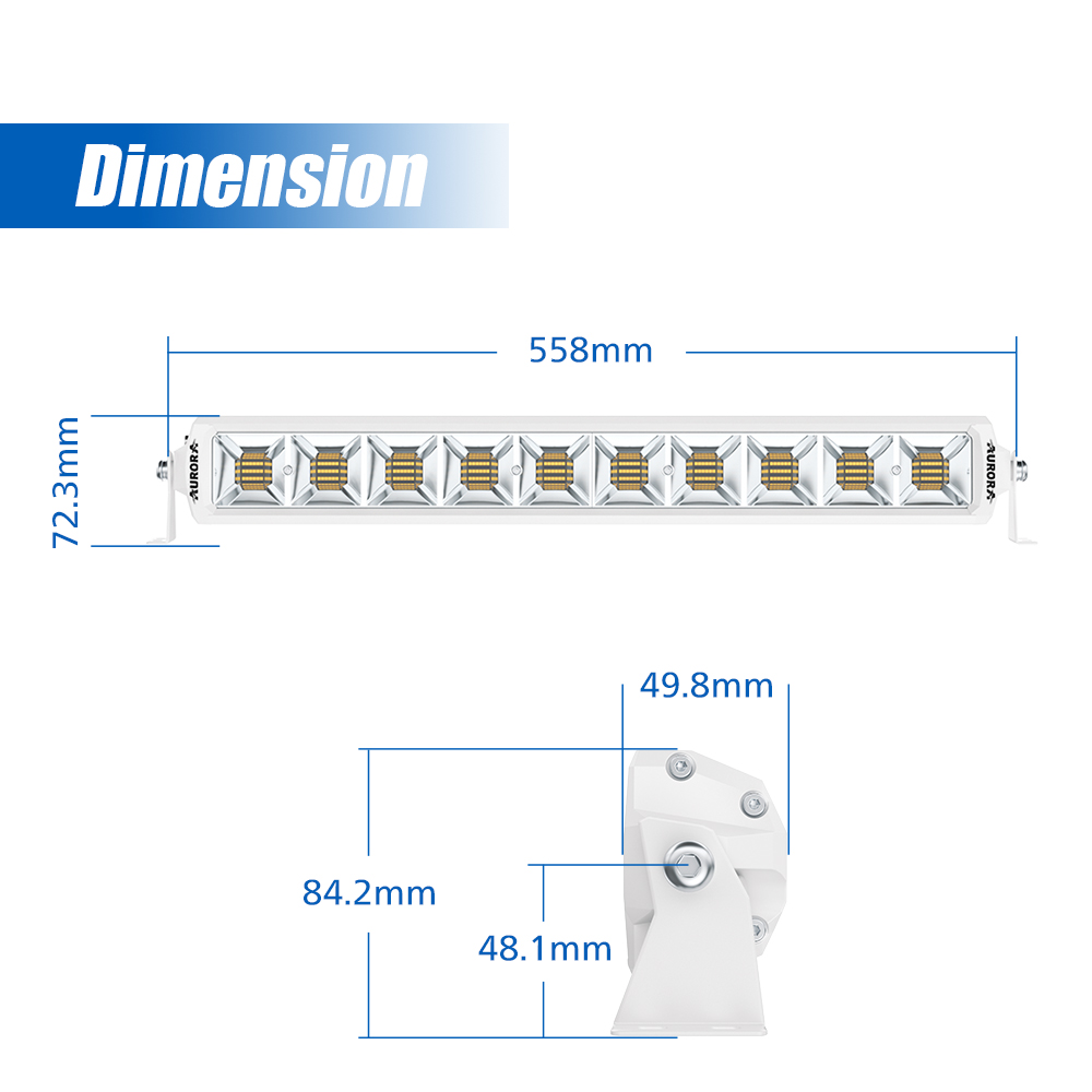 Dual Color Led Light Bar 4PCS  - огляд і ціна Power Tools Yellow Color