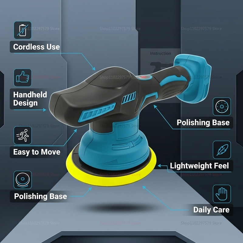 Cordless 18V Car Polisher Elec - огляд і ціна Power Tools Sander