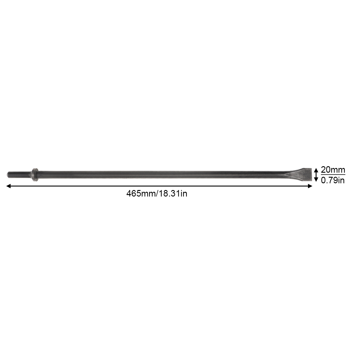 460mm Hard 45# Steel Solid 3/8 - огляд і ціна Power Tools Pneumatic