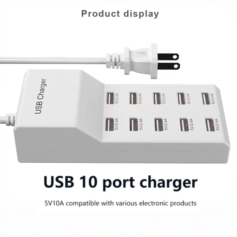 10 Ports USB Hub Fast Charger  - огляд і ціна Power Tools Uk