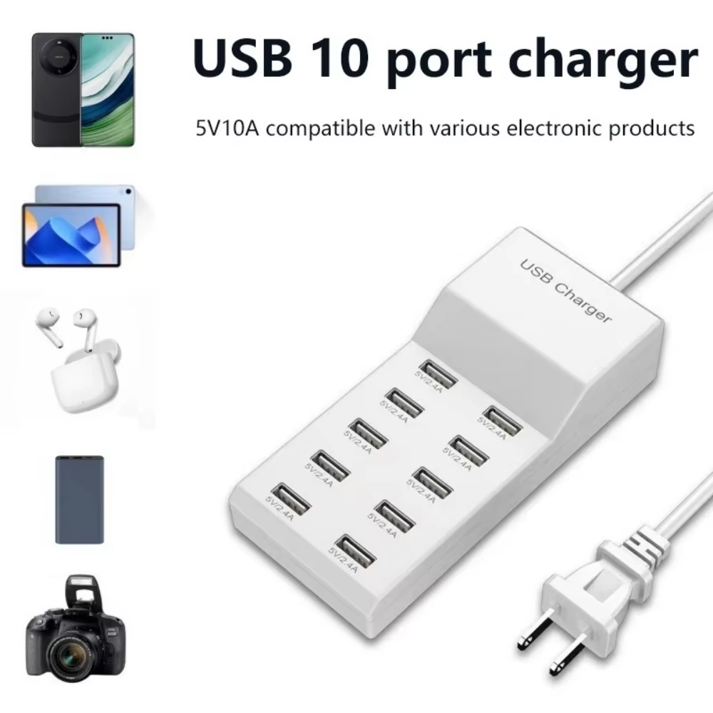 10 Ports USB Hub Fast Charger  - огляд і ціна Power Tools Uk
