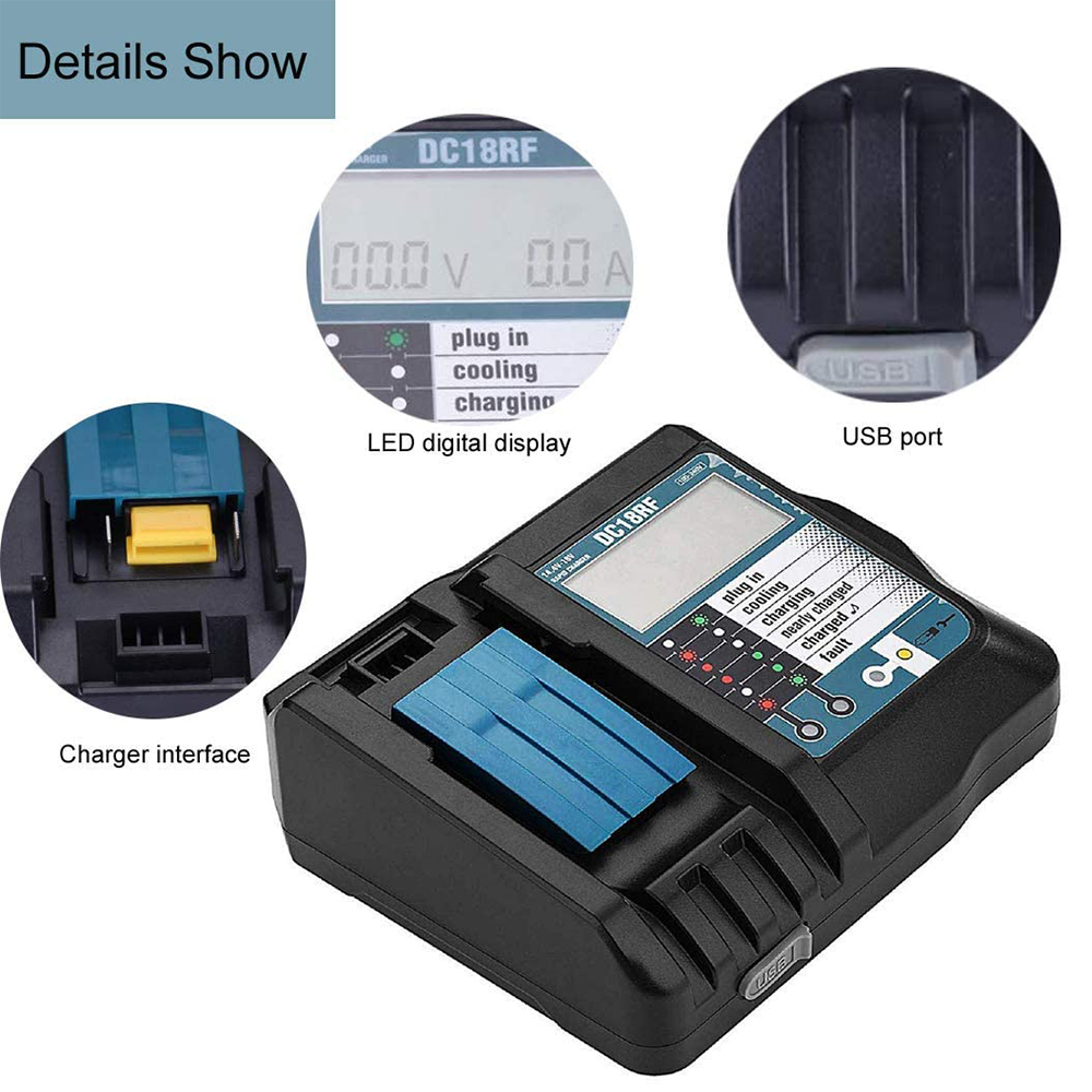 DC18RF 3A Battery Charger for  - огляд і ціна Power Tools Uk